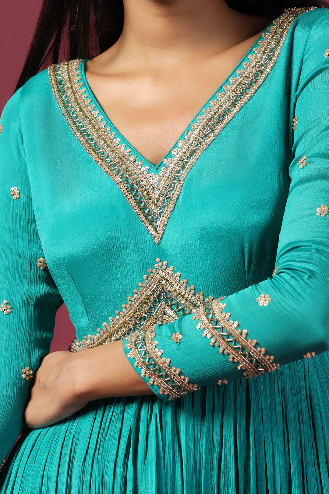 TEAL BLUE ANARKALI WITH PINK DUPATTA ( ) Gyans TEAL BLUE ANARKALI WITH PINK DUPATTA ( ) Gyans