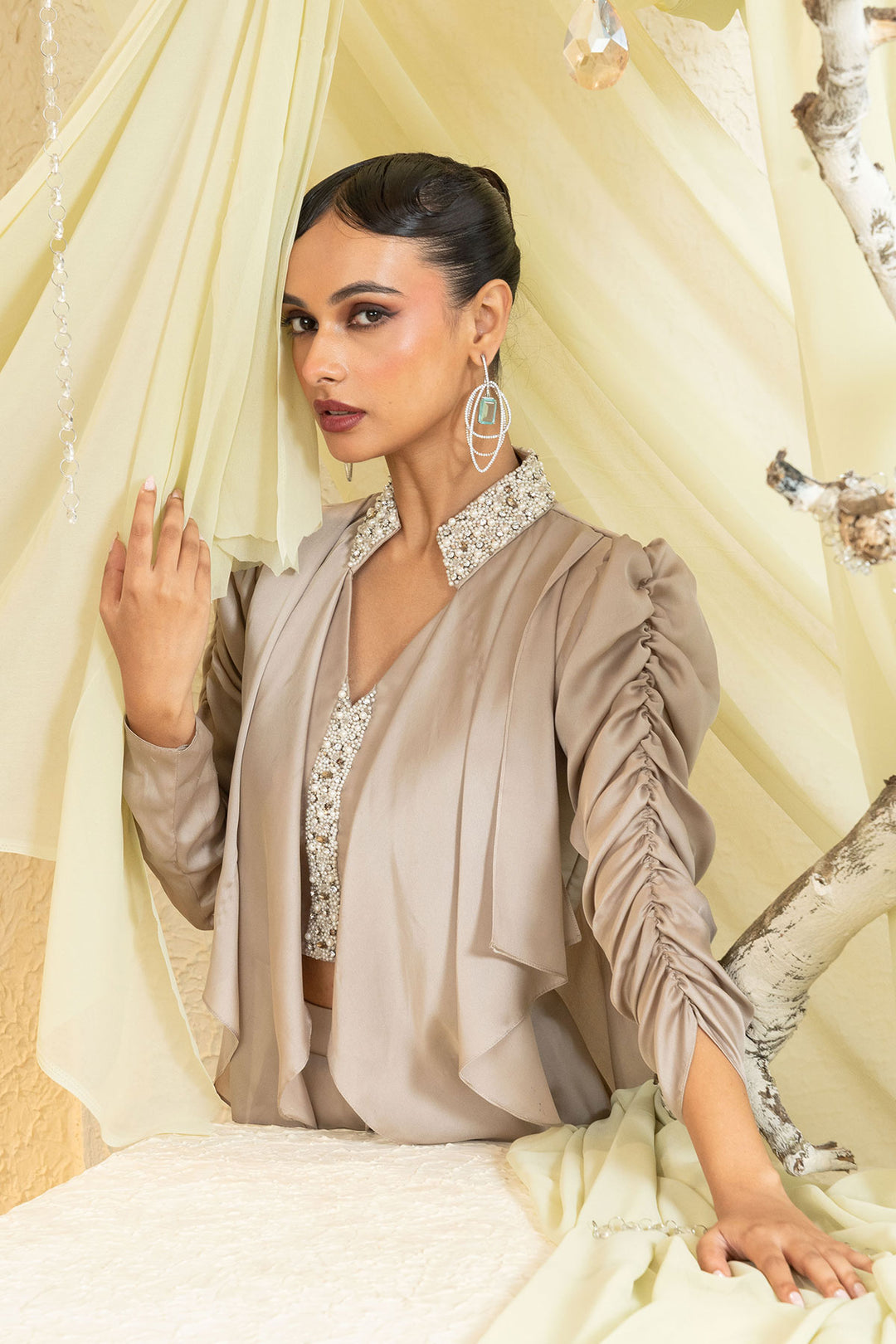 Golden Haze Drape Set