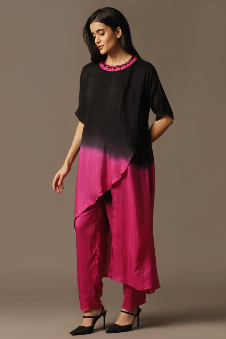 BLACK KURTA SET