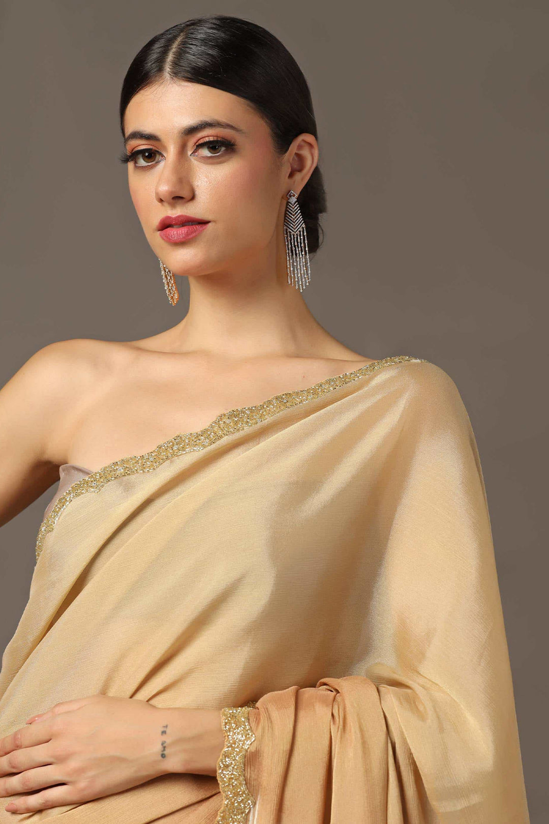 THE CLASSIC SHADES OF GOLD SAREE