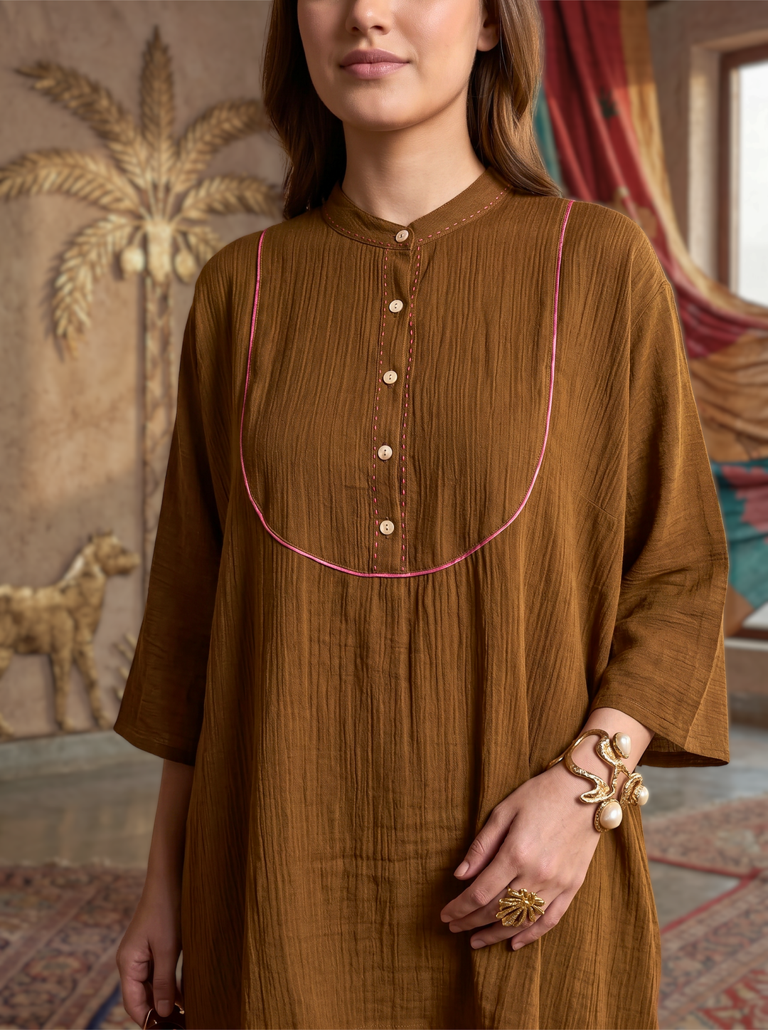 Chocolate Brown Relaxed Co-Ord Set