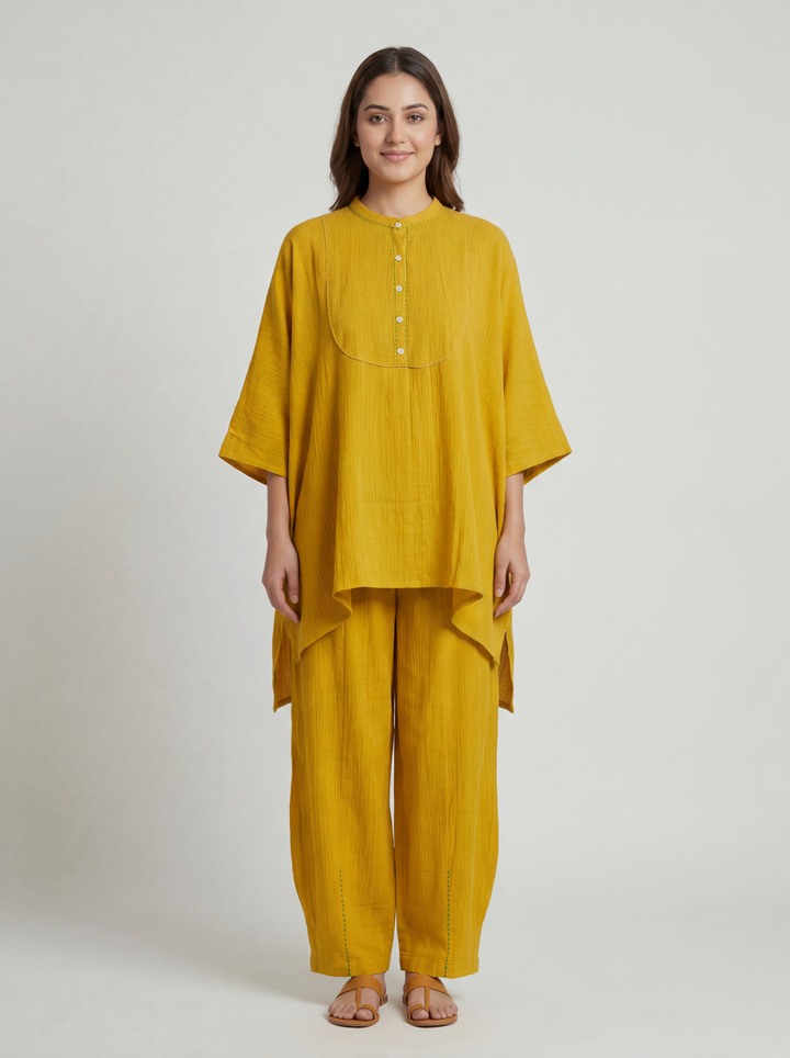 Mustard Yellow Relaxed Co-Ord Set