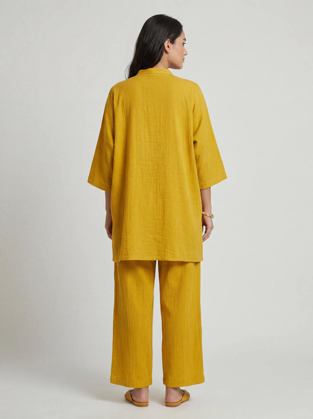 Mustard Yellow Relaxed Co-Ord Set
