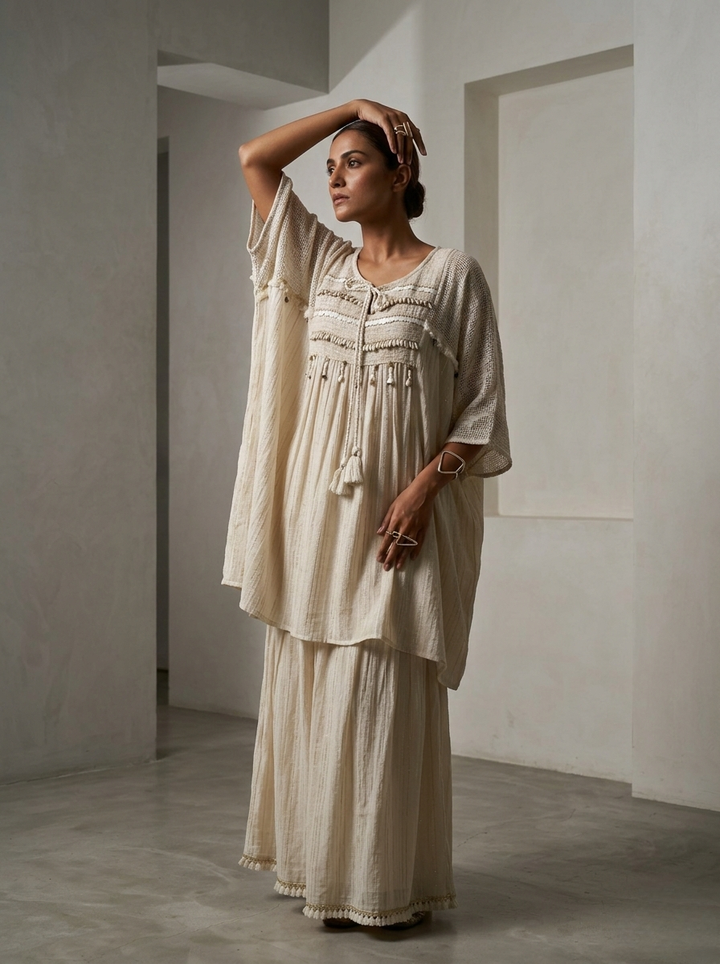 The Sutra Kaftan with flared loose pants