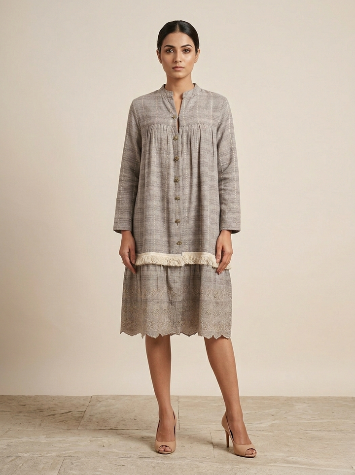 Haze Hand-loom Dress