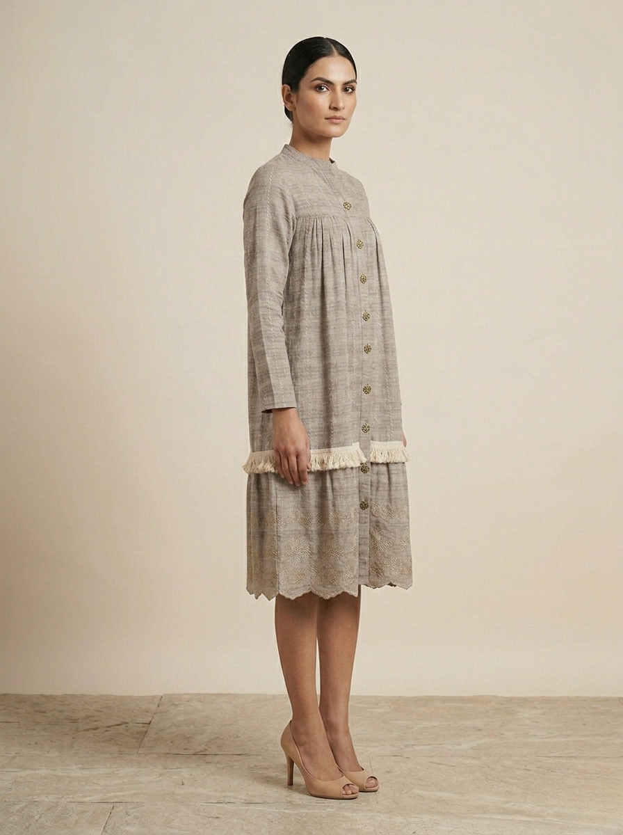 Haze Hand-loom Dress